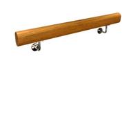 pasamanos para escalera Pasamano de madera maciza, pasamano de seguridad antideslizantes con soportes metálicos for pasillo madera(100cm)