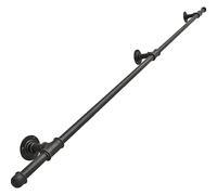 pasamanos para escalera Pasamano Metálicos For Exteriores, Barra De Apoyo Antideslizante For Pared, Industrial, For Montaje En Pared. madera(100cm)