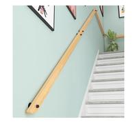 pasamanos para escalera Pasamanos de escalera de madera maciza adecuados for pasillos y áticos. Se pueden instalar tanto en el lado izquierdo como en el derecho. madera(Wood color,30cm)
