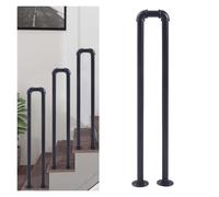 pasamanos para escalera Pasamanos de escalera en forma de U, pasamanos de escalera industrial antideslizante, postes de soporte for niños mayores for el hogar madera(100cm/39.37in)