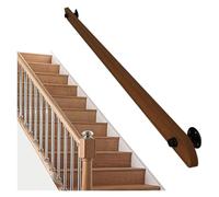 pasamanos para escalera Pasamanos de madera for escaleras, barra de apoyo contra la pared, kit de barra de apoyo for lofts de ancianos y niños, for hospitales y hogares. madera(200cm)