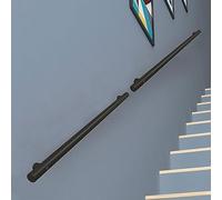 Pasamanos para escaleras 1 2 3 4 5 6 metros Soportes de barandilla de escalera Soporte de pared de acero inoxidable negro, barandillas de escalera Pasamanos de seguridad para interiores y exteriores (