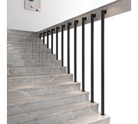Pasamanos para escaleras Barandilla de escalera tipo L Barandilla de hierro metálico con soportes, barandillas de escalera interiores antideslizantes, pasamanos escaleras para pasillo Villa Loft(40cm)
