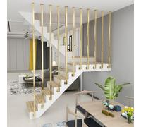 Pasamanos para escaleras de Interior y Exterior, barandilla Industrial Antideslizante de Hierro Forjado, barandilla de transición para Villas, hoteles, Jardines, porches y entradas.(120cm)