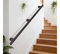 Pasamanos para escaleras - Kit completo, Pasamanos de escalera de hierro forjado, pasamanos montados en la pared | Barra de soporte de barandilla de escaleras de seguridad(120cm)