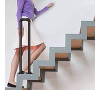 Pasamanos para escaleras, pasamanos de Escalera, barandilla de Seguridad para niños Mayores, Barra de Soporte Antideslizante, Tipo U, pasamanos de transición de Hierro Forjado, Bar