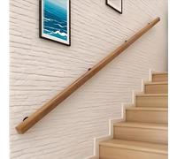 Pasamanos Para Escaleras, Pasamanos Para Escaleras Interiores De Madera, Barandillas De Seguridad Para Ancianos Y Niños, Antideslizantes, Con Soportes Metálicos, Redondos, Semicirculares (Color : Woo
