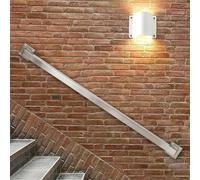 Pasamanos para exteriores｜Pasamanos de acero inoxidable Montaje en pared Barandilla de escalera Pasamanos para escaleras interiores Barandilla Soporte de seguridad Barra de agarr(350cm)