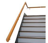 Pasamanos Pared Pasamanos De Escalera De Madera De 1 A 20 Pies, Balaustre De Soporte Montado En La Pared For Escaleras Interiores Y Exteriores,(4.3ft/130cm)