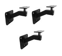 Pasamanos Soporte,Soportes Para Pasamanos Soporte de pasamanos Soportes de pasamanos ajustables for escaleras interiores Soporte de barandilla de escalera negro Herrajes de soporte fijos for barandill