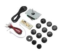 Pasamer DIY Joystick Arcade Joystick Kit Resistencia a Altas Temperaturas Metal ABS Bola Desmontable Cable USB para Juegos de Arcade (Negro)