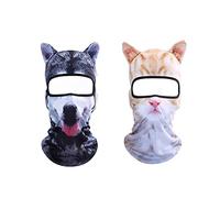 Pasamontañas 3D, animal, gato, perro, león, máscara de cara completa para motocicleta, ciclismo, esquí, snowboard, actividades, 06 y 10, Talla única