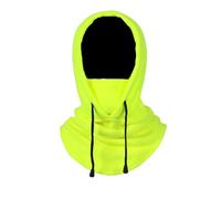 Pasamontañas Antiviento Máscara de Esquí, Suave y Cálido Gorro Ajustable con Capucha para Esquí Cubre Cara Máscara Calentador de Cuello Snood Polaina para Correr Esquí (Fluorescent Green)
