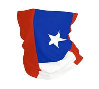 Pasamontañas Bandera De Chile Cuello Bufanda Respirable Calentador De Cuello Multifuncional Bandana para Adulto Cámping Ciclismo 25X50CM