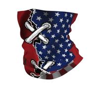 Pasamontañas Bandera Marroquí Ondulada De Estados Unidos Y Marruecos Cuello Bufanda Respirable Calentador De Cuello Elegante Bandana para Correr Cámping Senderismo 25X50CM