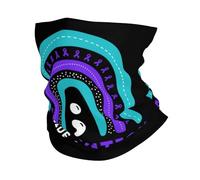 Pasamontañas Cinta Arcoíris para La Prevención del Suicidio Cuello Bufanda Antideslizante Calentador De Cuello Durable Bandana para Ciclismo Cámping Senderismo 25X50CM