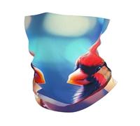 Pasamontañas con estampado de dos pájaros se miran entre sí, pasamontañas, cara, cuello, bufanda, cubrebocas, polainas para el cuello, para hombres y mujeres, color blanco