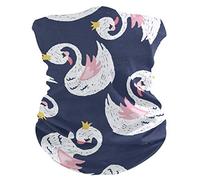 Pasamontañas Cute Little Princess Swan Cuello Bufanda Multifuncional Calentador De Cuello Respirable Bandana para Correr Cámping Senderismo 25X50CM