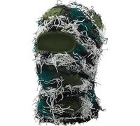 Pasamontañas de esquí, resistente al viento y transpirable, máscara para moto y actividades al aire libre, camuflaje verde, talla única, forro de casco, para ciclismo, snowboard y correr