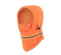 Pasamontañas de Invierno cálido for Ciclismo, Unisex, de Forro Polar, con Capucha for esquí, Resistente al Viento y Reflectante, for Senderismo y Actividades al Aire Libre.(Orange)