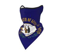 Pasamontañas de la bandera del estado de Kentucky para hombres y mujeres, parapente, paracaidismo, deslizamiento, NEGRO, talla única
