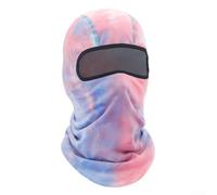 Pasamontañas de poliéster ligero para deportes al aire libre como ciclismo, esquí, snowboard, senderismo, pesca, ofrece cobertura completa de la cara en amarillo claro (rosa claro)