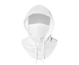 Pasamontañas elástico para verano, refrescante, protección contra la luz solar, gran transpirabilidad, elástico, cubre toda la cabeza, para hombres y mujeres, ciclismo, blanco, S