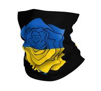 Pasamontañas Flores De La Bandera De Ucrania Cuello Bufanda Durable Bandana Respirable Calentador De Cuello para Senderismo Ciclismo Cámping 25X50CM