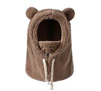 Pasamontañas infantiles, gruesas, de protección cortavientos, bufanda, gorro cálido, gargantilla, bufanda de cuello, bufanda térmica informal de esquí, modo Mignon Ensamble Balaclava Cache Gorra Gorra