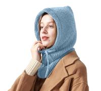 Pasamontañas para mujer, gorro de punto de invierno, bufanda con capucha impermeable, pasamontañas cálido, gorro de invierno, gorro grueso de una pieza, pasamontañas, juego de bufanda, gorro de esquí,