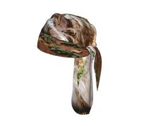 Pasamontañas Piezas Bandana Gorra de Calavera Ajustable para Secado Rápido Protección Solar Deportes, Setter Inglés Otoño Mascotas Perros Inglés