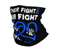 Pasamontañas Su Lucha, Nuestra Lucha. Prevención del Abuso. Calentador De Cuello Protección UV Bandana Respirable Cuello Bufanda para Cámping Senderismo Adulto 25X50CM