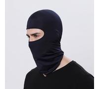 Pasamontañas transpirable con capucha para esquí y caza, máscara elástica de cara completa que protege contra el polvo y el viento, azul (azul marino)