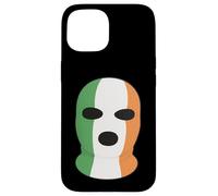 Pasamontañas tricolor irlandés, rodillera, diseño de bandera irlandesa Carcasa para iPhone 15