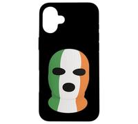 Pasamontañas tricolor irlandés, rodillera, diseño de bandera irlandesa Carcasa para iPhone 16 Plus