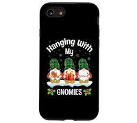 Pasando el rato con mis gnomos Divertidos Tres gnomos en Tela Escocesa de búfalo Carcasa para iPhone SE (2020) / 7/8