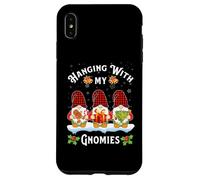 Pasando el rato con mis gnomos Divertidos Tres gnomos en Tela Escocesa de búfalo Carcasa para iPhone XS MAX