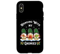 Pasando el rato con mis gnomos Divertidos Tres gnomos en Tela Escocesa de búfalo Carcasa para iPhone X/XS