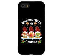 Pasando el rato con mis gnomos Divertidos Tres gnomos en Tela Escocesa de búfalo Carcasa para iPhone SE (2020) / 7/8