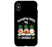 Pasando el rato con mis gnomos Divertidos Tres gnomos en Tela Escocesa de búfalo Carcasa para iPhone X/XS