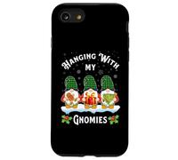 Pasando el rato con mis gnomos Divertidos Tres gnomos en Tela Escocesa de búfalo Carcasa para iPhone SE (2020) / 7/8