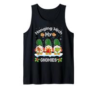 Pasando el rato con mis gnomos Lindos gnomos para Navidad, Divertidas Vacaciones Camiseta sin Mangas