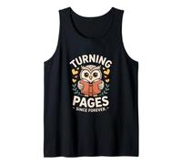 Pasando Páginas Desde Forever Owl Book Lover Reading Club Camiseta sin Mangas
