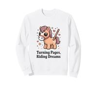 Pasando Páginas Montando Sueños Lindo Poni Lec Sudadera