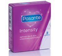 ¡Pasante Intensity ⚡ Condones puntos y estrías para un placer mayor!