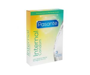 Pasante - internal preservativo sin latex 3 unidades