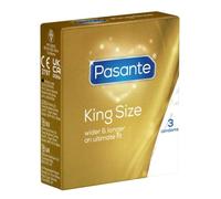 Pasante King Size, preservativos extragrandes con 60 mm de ancho y 200 mm de largo - ideal para hombres que necesitan más espacio, 1 paquete de 3 unidades