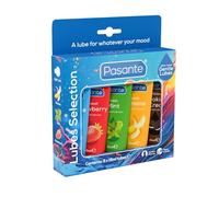 Pasante Mini Lubes Fun Pack | Lubricantes personales aptos para condones | Sabores mixtos en tubos de 5 x 15 ml | a base de agua