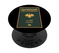 Pasaporte de Siria, Siria, logotipo de Siria, bandera de Siria. PopSockets PopGrip Adhesivo
