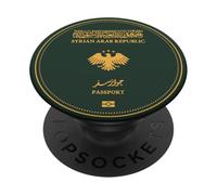 Pasaporte de Siria, Siria, logotipo de Siria, bandera de Siria. PopSockets PopGrip Adhesivo